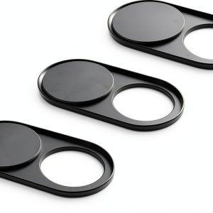Cimkiz Webcam Cover Metal Magnetic Slider Black-0