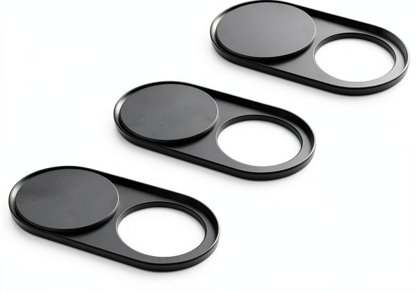 Cimkiz Webcam Cover Metal Magnetic Slider Black-0