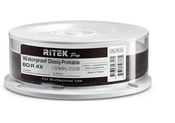 Ritek Pro BD-R Discs 25GB 4X 25 Pack-0