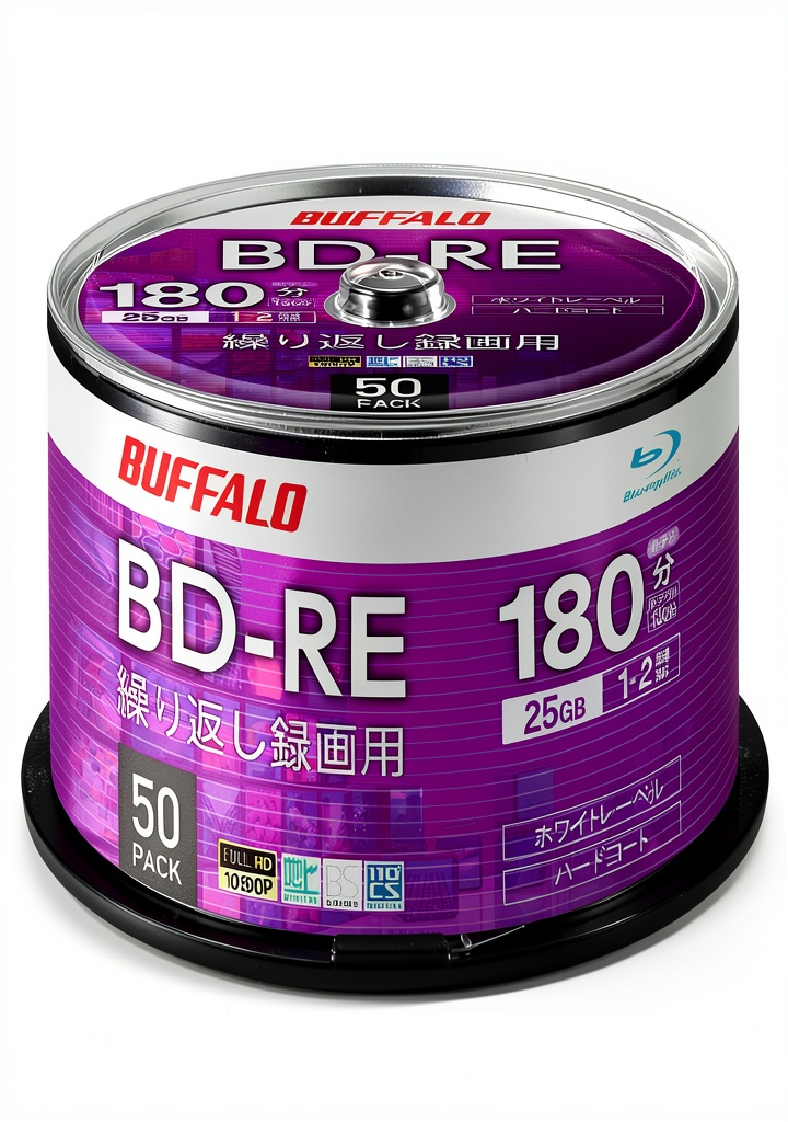 Buffalo BD-RE 50 discs for recording