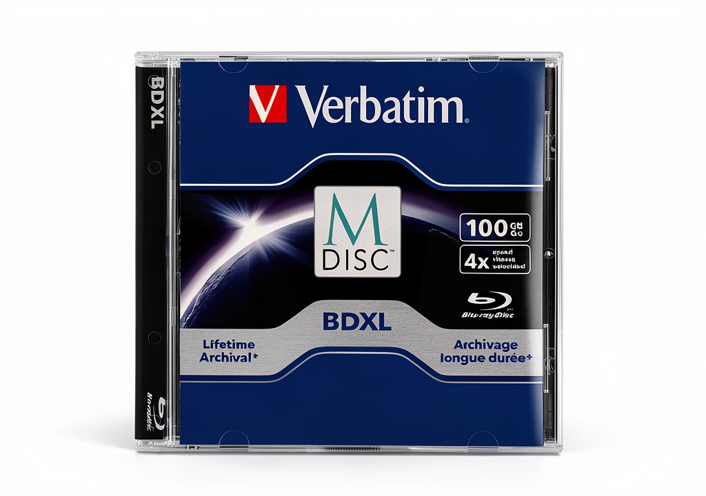 VERBATIM CORPORATION 100GB BDXL Blank BD-R Discs packaging