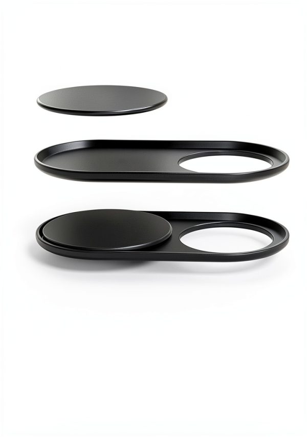 Cimkiz Webcam Cover Metal Magnetic Slider Black-1