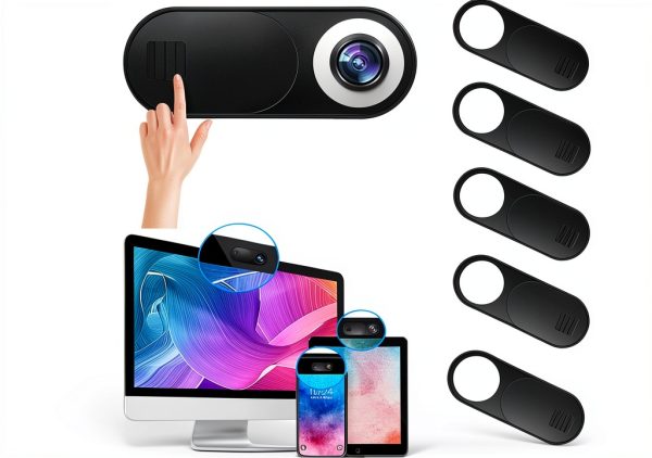 Webcam Cover BARTER KINGS Ultra Thin Black Slide-0