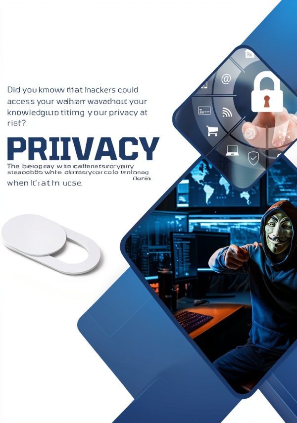 NXVX Webcam Cover Slide White Secure Privacy-1
