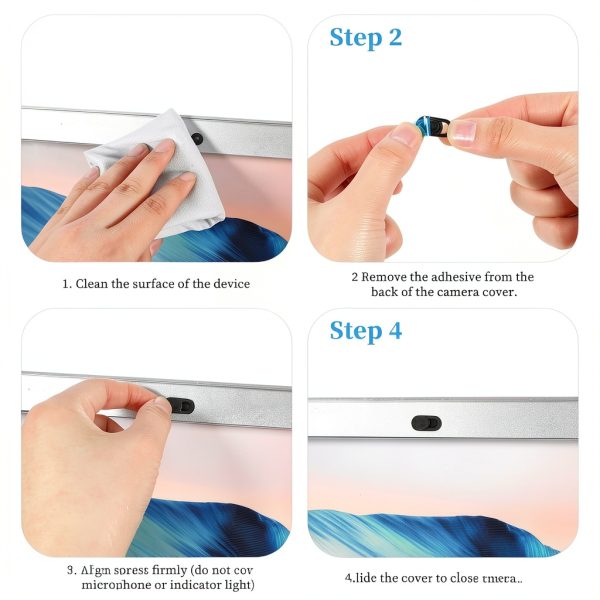 Webcam Cover QfwdfcTrenz ABS Slide for Laptops-3