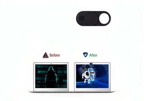 Webcam Cover BARTER KINGS Ultra Thin Black Slide-1