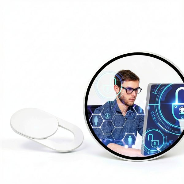 NXVX Webcam Cover Slide White Secure Privacy-5