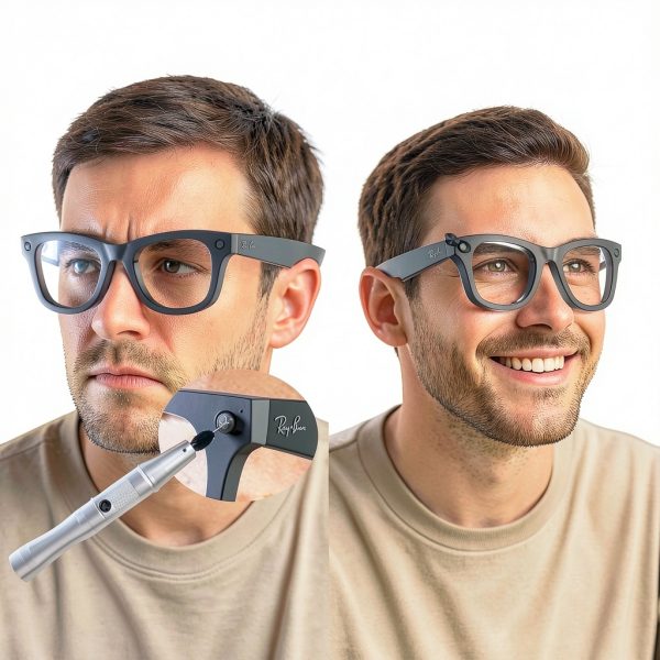 MetaLens Privacy Cover for Smart Glasses – Flip Shutter & Foam Shield-2