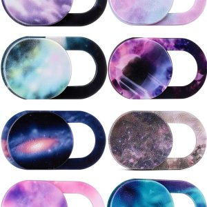 Cuxnoo Webcam Privacy Cover Colorful Space 3L+3S Thin Plastic Slide-0