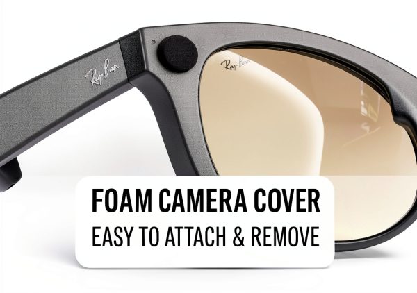 MetaLens Privacy Cover for Smart Glasses – Flip Shutter & Foam Shield-8