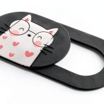 MESMOS Cat Webcam Cover Slider Small Cute Privacy Shield for MacBook-0