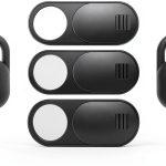 Webcam Cover ZUCUCUC Black Sliding Privacy Cover 8 Small + 3 Large-0